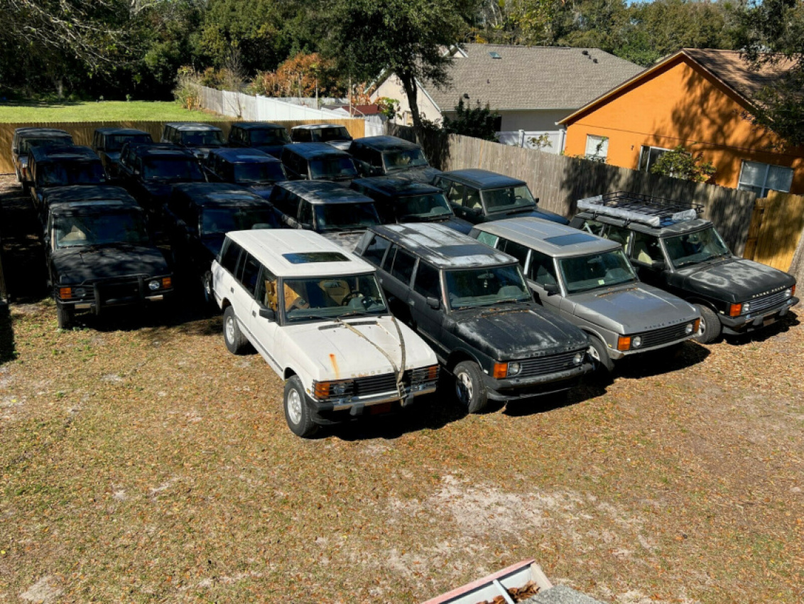 autos, cars, land rover, news, classics, ebay, land rover defender, range rover, used cars, you could buy 37 old land rovers and parts for $500,000
