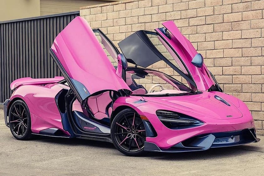 autos, cars, mclaren, offbeat, mclaren 765lt, supercars, video, one-of-a-kind mclaren 765lt is pink perfection