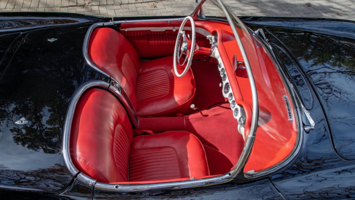autos, cars, chevrolet, chevrolet corvette, corvette, corvette, ultra rare 1954 corvette is one of just four built in this configuration