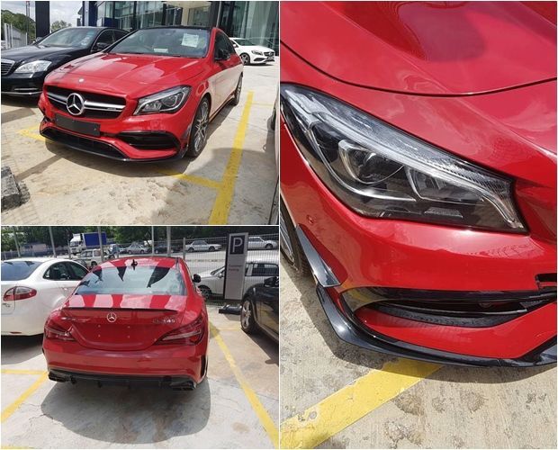 autos, cars, mercedes-benz, 45 amg, auto news, c117, cla, cla 45 amg, mercedes, facelifted mercedes-benz cla spotted at a dealership in malaysia
