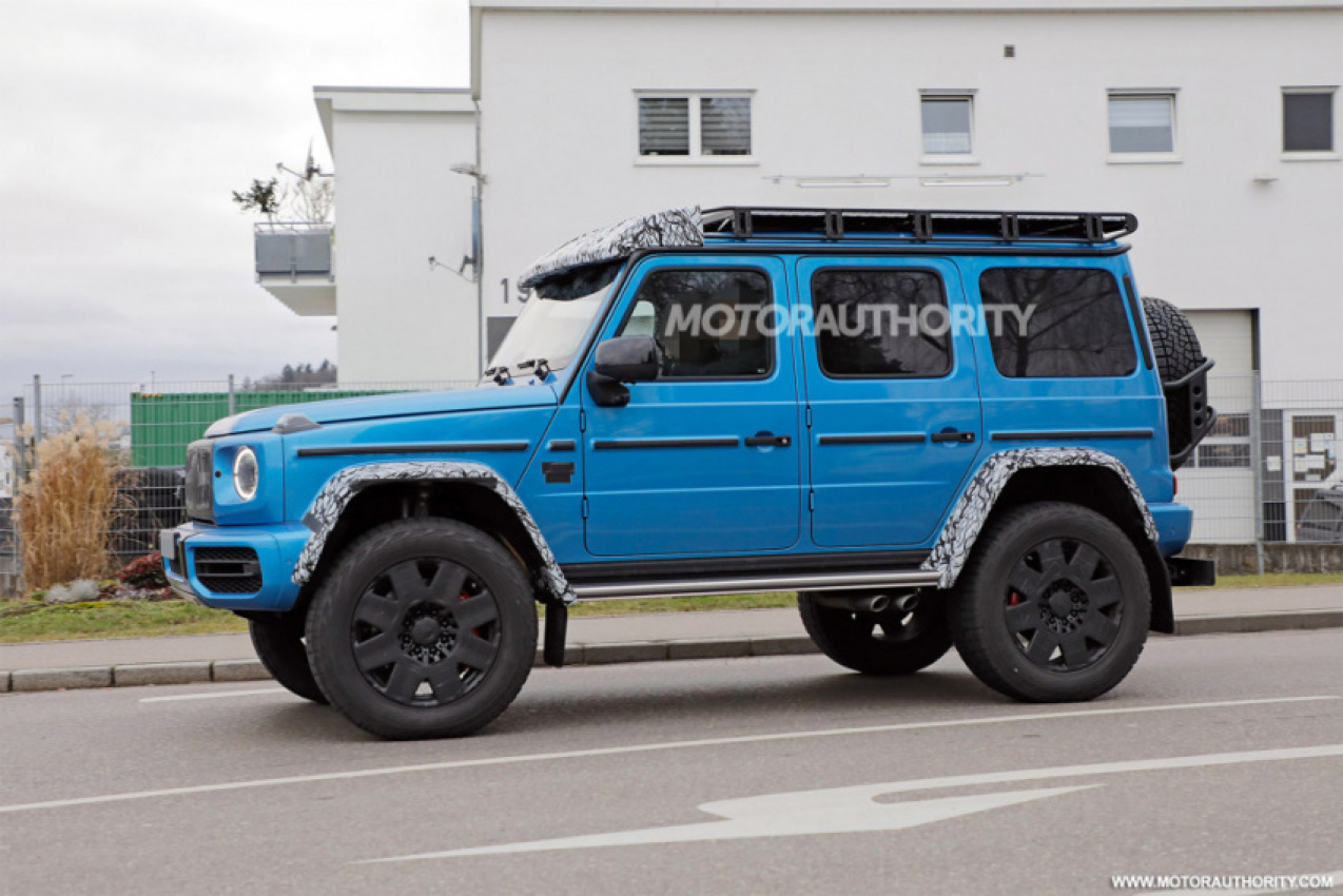 autos, cars, mercedes-benz, luxury cars, mercedes, mercedes-benz g class news, mercedes-benz news, spy shots, suvs, videos, youtube, 2023 mercedes-benz g-class 4x4 squared spy shots and video: luxury monster truck set for return