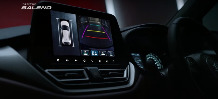 autos, cars, suzuki, android, android, maruti suzuki teases 360-degree parking camera of baleno facelift