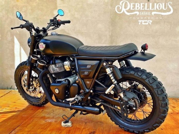 article, autos, cars, ram, a sinister scrambler based on the royal enfield interceptor 650