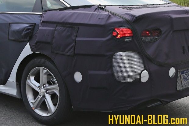 autos, cars, hyundai, auto news, hyundai sonata, sonata, spy shot, hyundai sonata facelift spotted testing in michigan