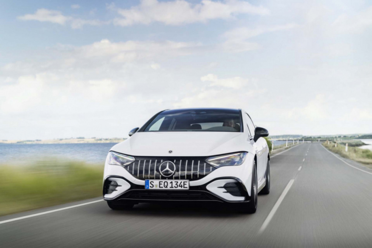 autos, cars, hp, mercedes-benz, mg, electric cars, luxury cars, mercedes, mercedes-benz news, performance, sedans, preview: 2023 mercedes-benz amg eqe electric super sedan revealed with up to 677 hp