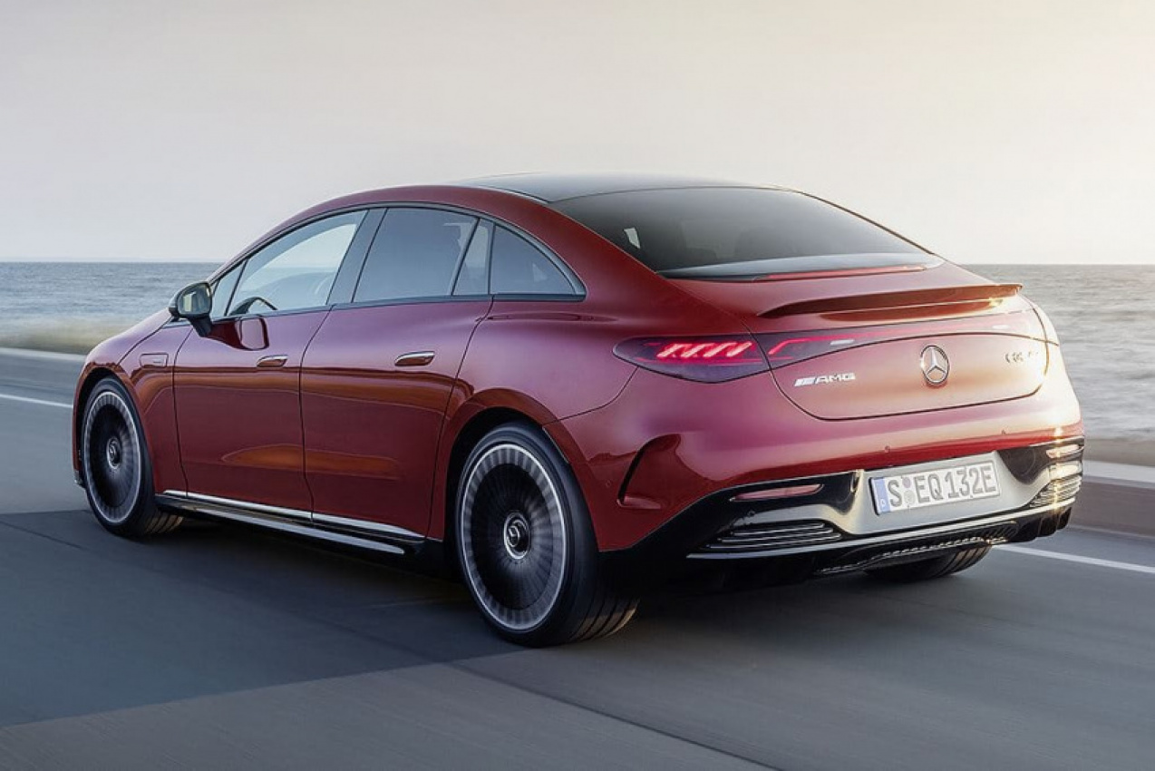 autos, cars, mercedes-benz, mg, reviews, car news, electric cars, mercedes, mercedes-amg, performance cars, prestige cars, wagon, mercedes-amg eqe 53 revealed, locked in for oz