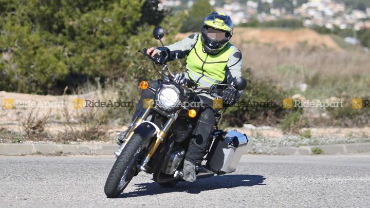 autos, cars, 2-wheels, indian, international, other, royal enfield, spy shots, royal enfield's new 650cc cruiser spotted testing