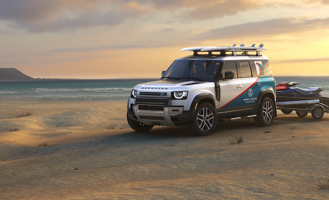 autos, cars, land rover, news, land rover gives seven custom defenders to nonprofits