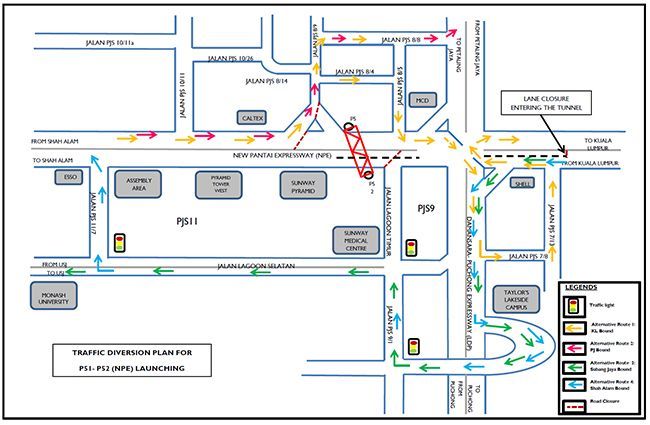 autos, cars, auto news, malaysia, myrapid, new pantai expressway, npe, prasarana, road closures, road closures: npe higway to be affected on feb 1st, 2015