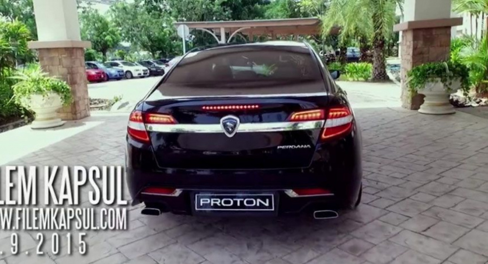 autos, cars, 2016 proton perdana, auto news, new proton perdana, proton, proton perdana, spotted: new 2016 proton perdana now shows us its front in filem kapsul movie