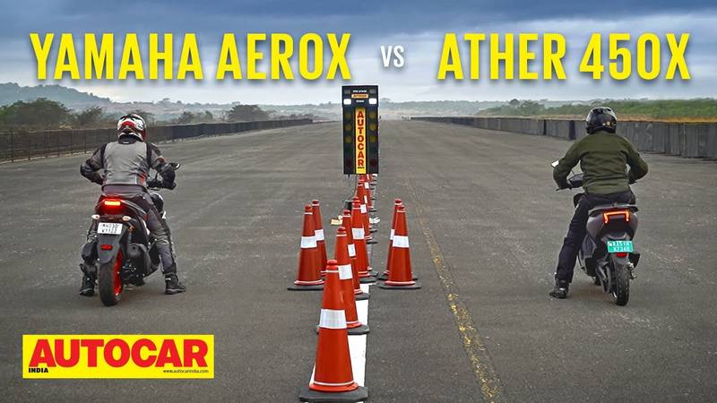 article, autos, cars, petrol vs electric: the ather 450x takes on the mighty aerox 155