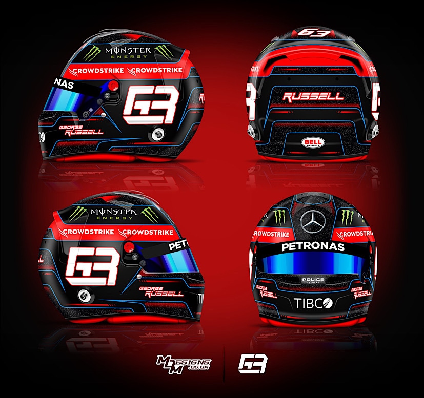 autos, cars, geo, auto news, carandbike, f1, george russell, mercedes f1, michael schumacher, news, f1: george russell changes helmet colour out of respect for michael schumacher