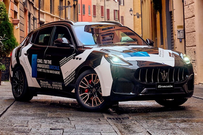 autos, cars, maserati, spy shots, teaser, maserati grecale hits italian streets covered in clues