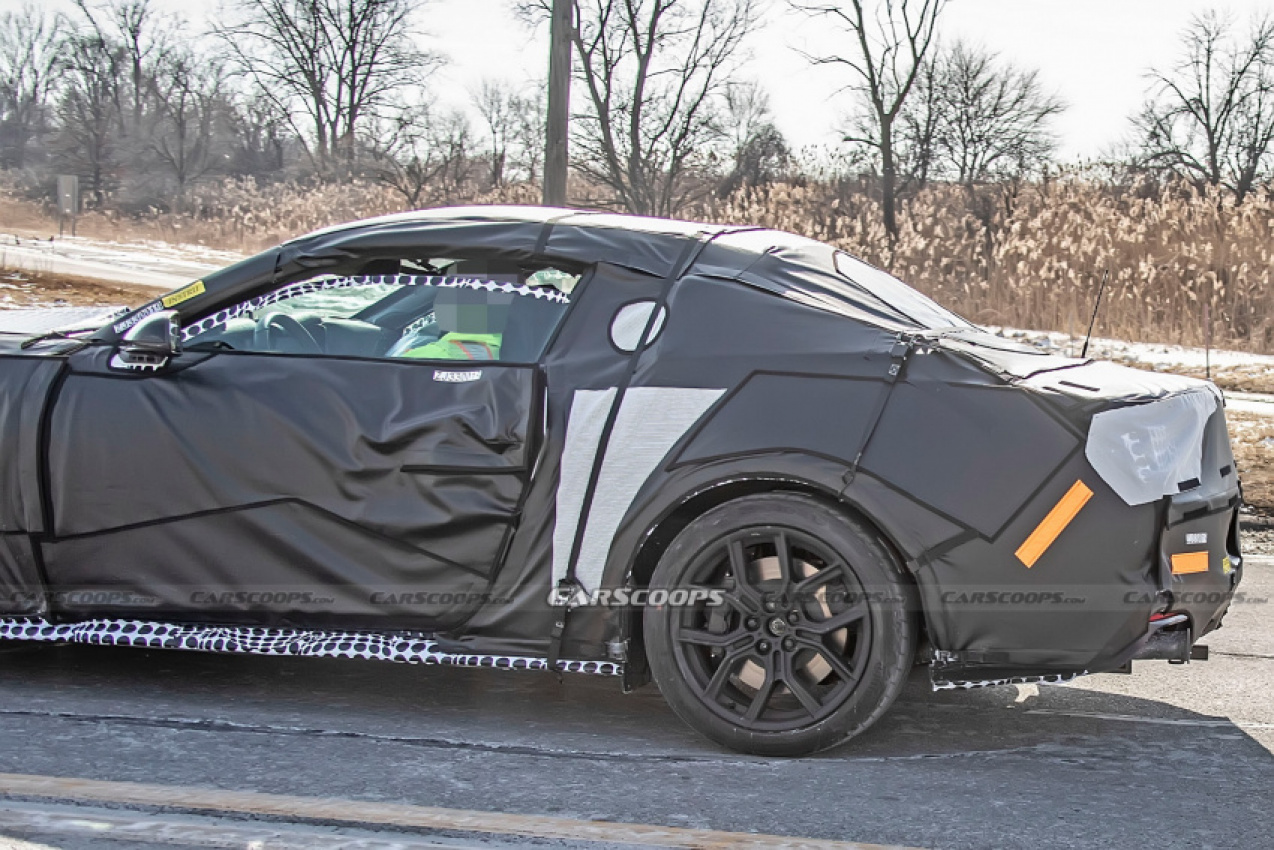 autos, cars, ford, news, ford mustang, ford scoops, scoops, this is our first look at the 2024 ford mustang convertible