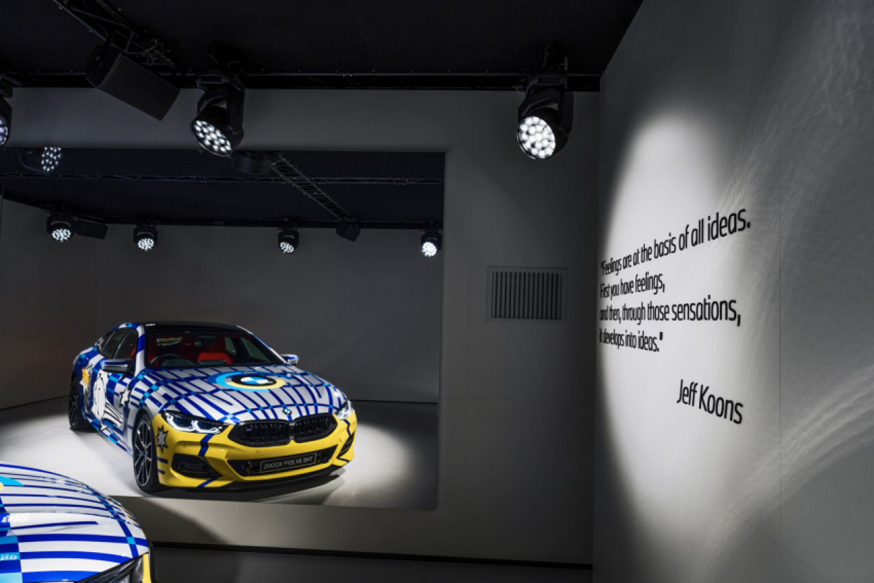 autos, bmw, cars, bmw 8 x jeff koons, photo gallery, check out these live photos of the bmw 8 x jeff koons