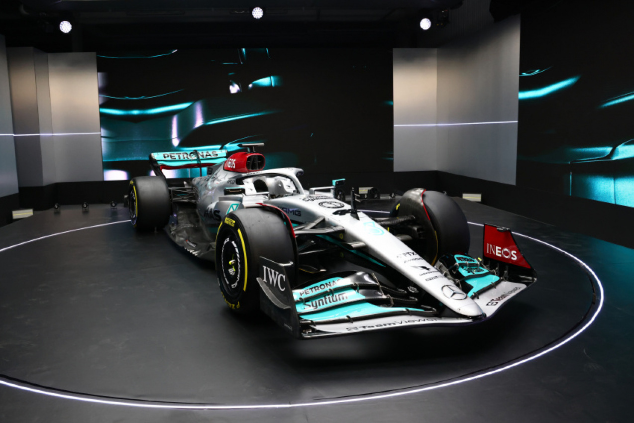 autos, cars, formula one, mercedes-benz, breaking, mercedes, first images of mercedes f1 w13; team says car is '98% new' for 2022