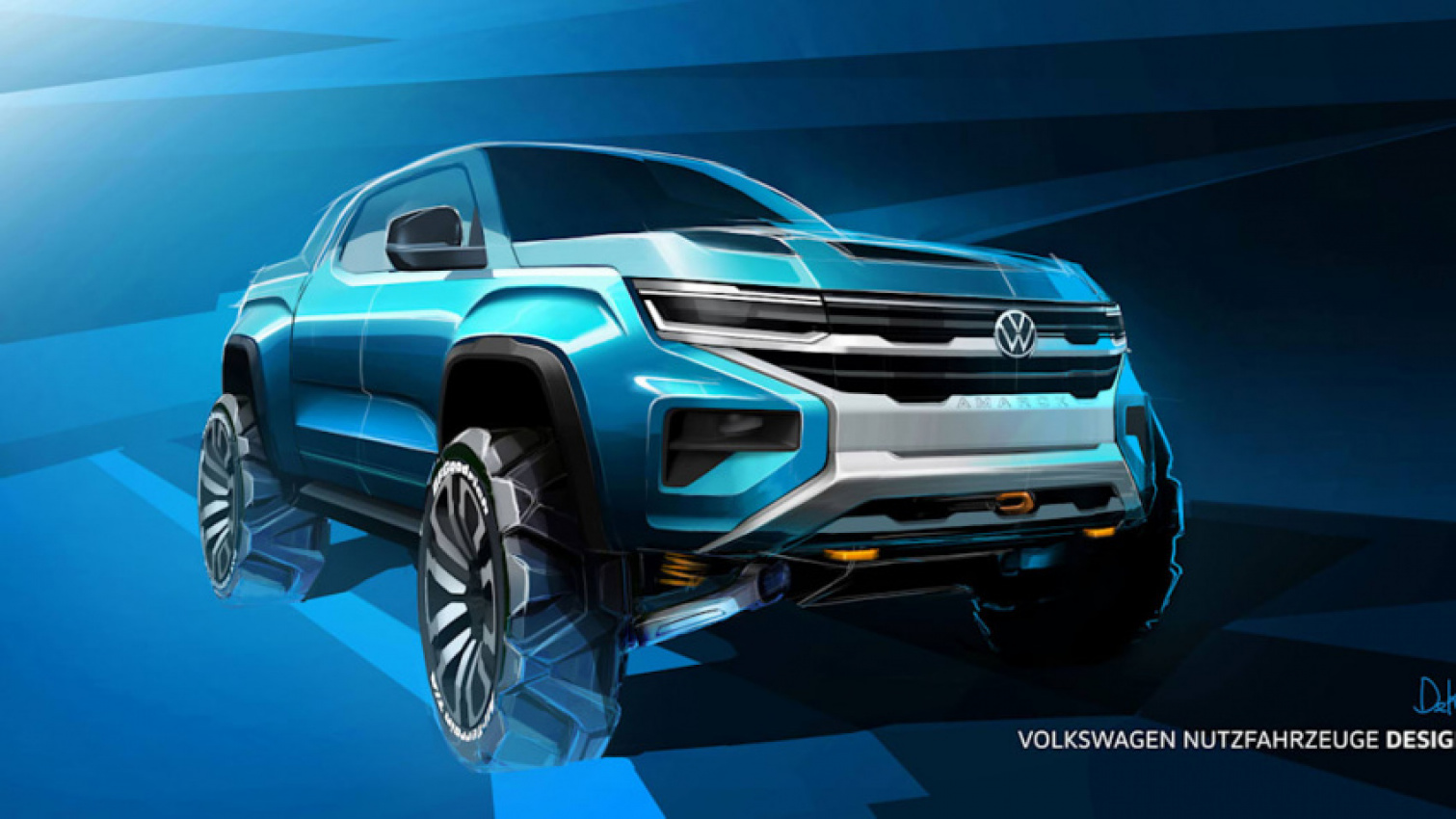 autos, cars, design/style, ford, ford ranger, off-road vehicles, truck, volkswagen, ford ranger-based vw amarok previewed with brawnier design
