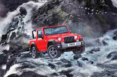 article, autos, cars, mahindra, a mahindra thar shows its crazy side with 28-inch alloy wheels