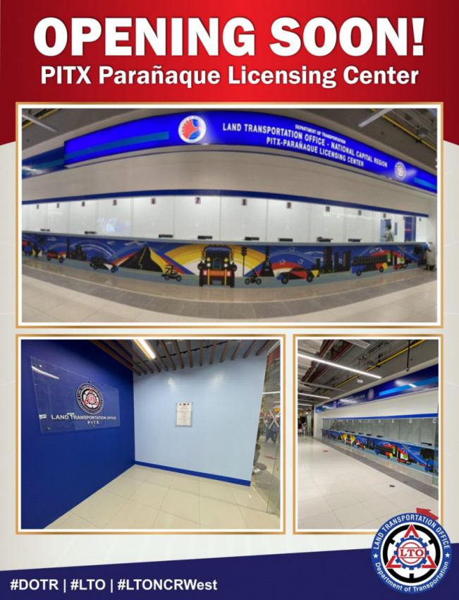 auto news, autos, cars, land transportation office, licensing center, pitx, lto to open licensing center at pitx next week