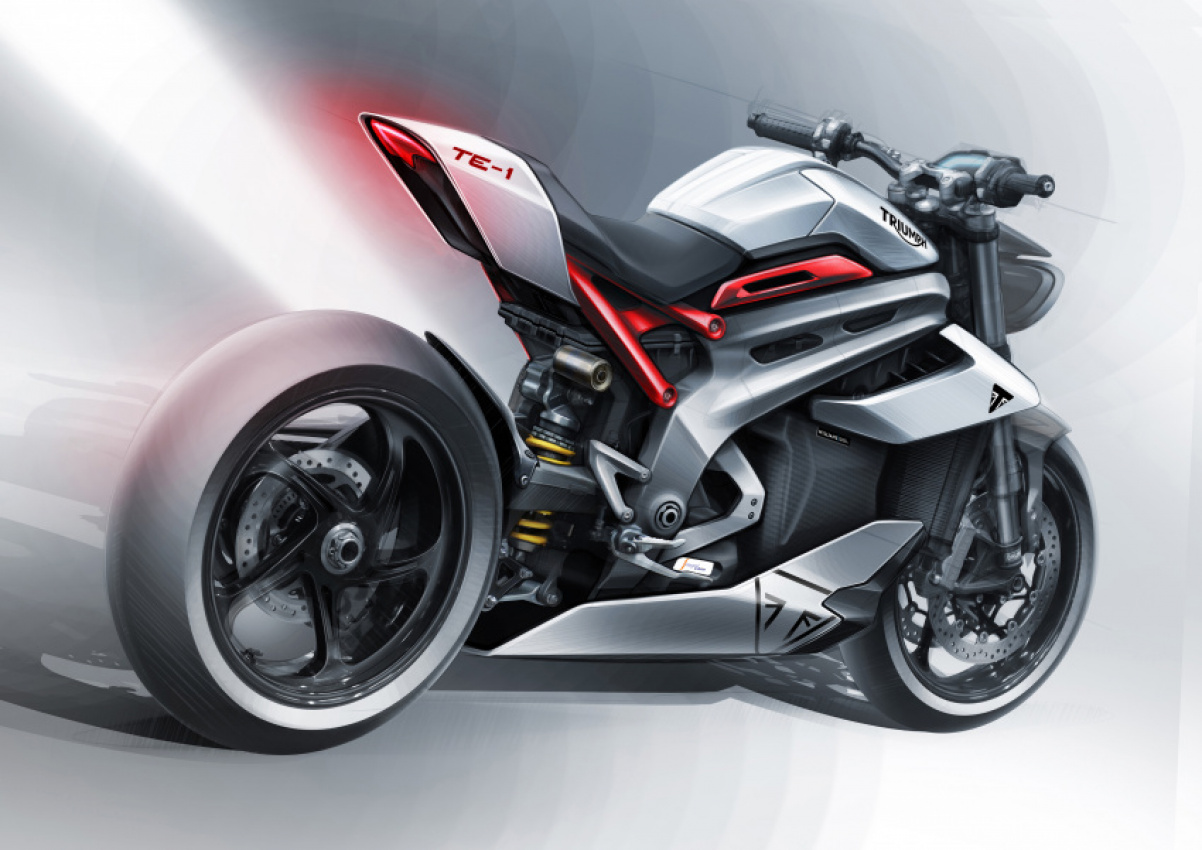 autos, cars, triumph, car news, triumph details next stage of te-1 electric motorcycle project