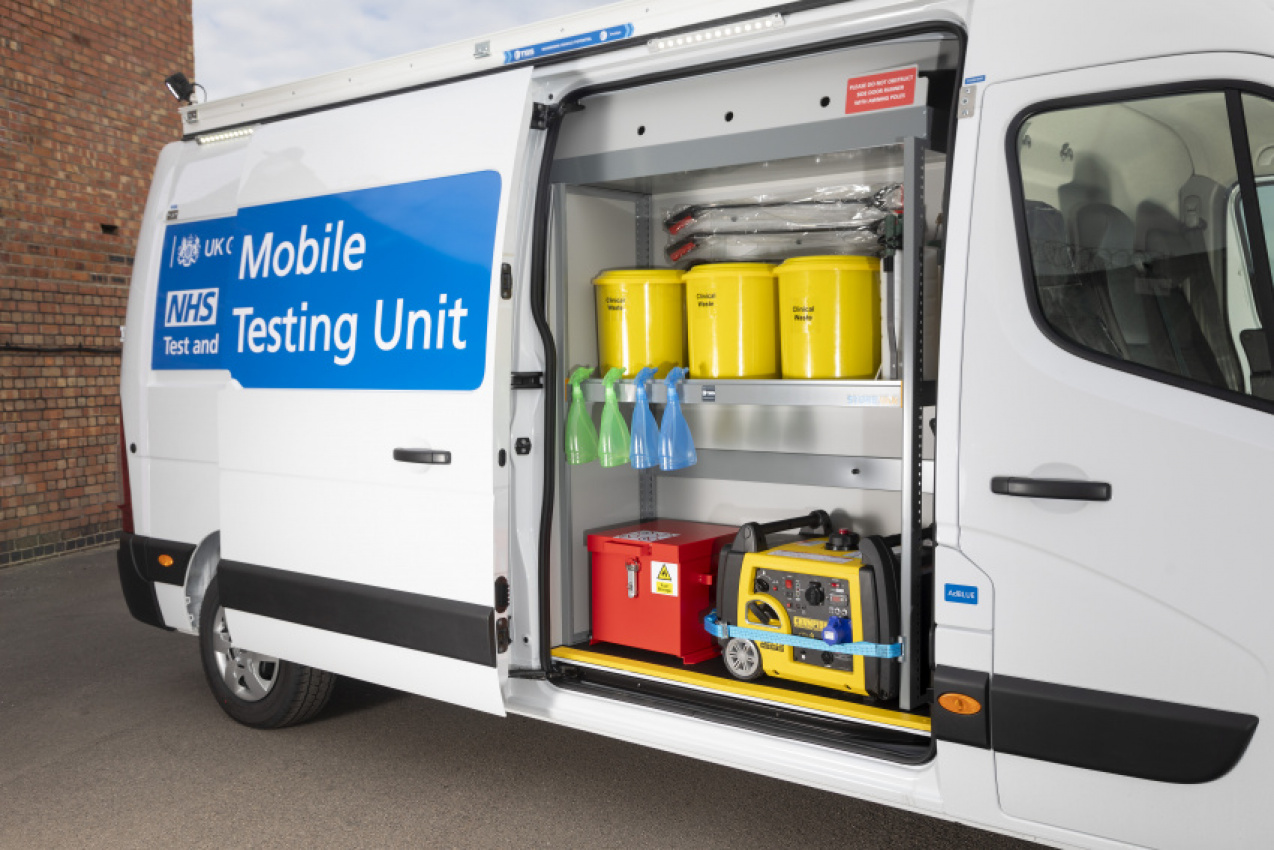 autos, cars, renault, car news, fleet of renault master vans converted into mobile coronavirus testing units
