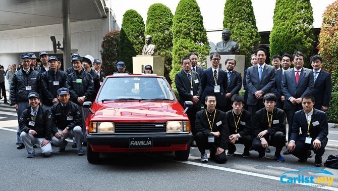autos, cars, mazda, reviews, 323 familia, insights, mazda 323 familia, restoration, mazda japan restores a 250,000 kilometre 323 familia