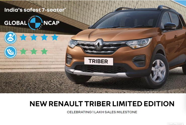 autos, cars, renault, renault triber limited edition launched to celebrate 1 lakh sales; details here
