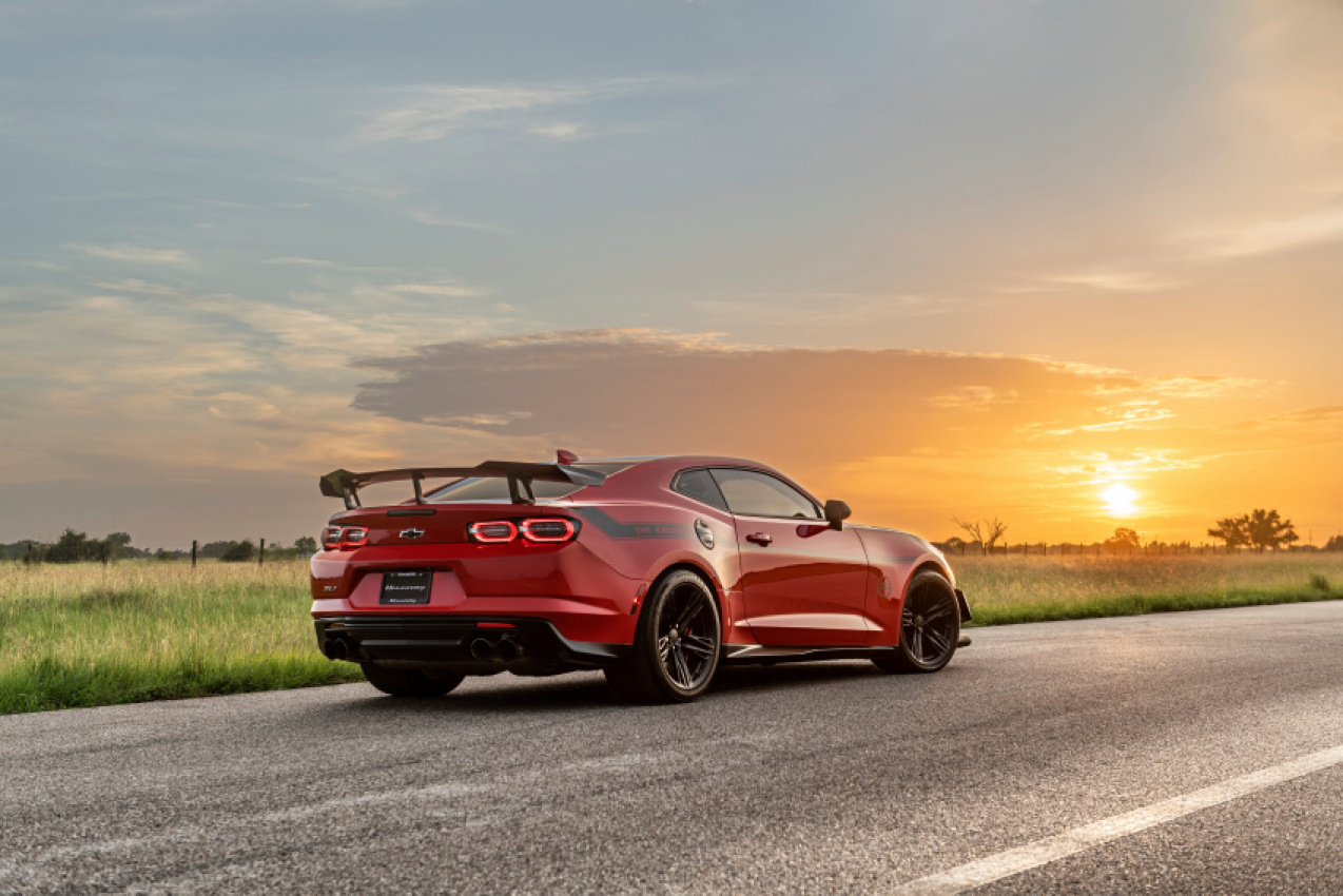 autos, cars, chevrolet, hennessey, hp, car news, car price, cars on sale, chevrolet camaro, manufacturer news, hennessey performance celebrates 30th birthday with 1,000bhp chevrolet camaro zl1 upgrade