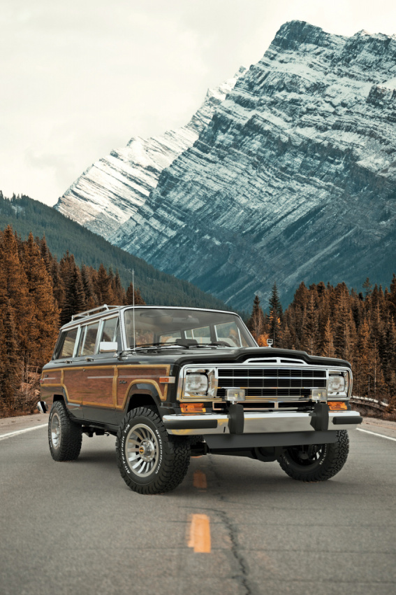 autos, cars, hp, jeep, news, classics, jeep videos, jeep wagoneer / grand wagoneer, restomod, video, this jeep grand wagoneer is classic outside, modern under the skin, and can come with a 1,000 hp v8