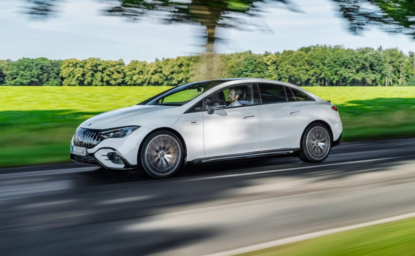 autos, cars, mercedes-benz, mg, mercedes, mercedes-amg eqe unveiled with 43 and 53, up to 1000nm