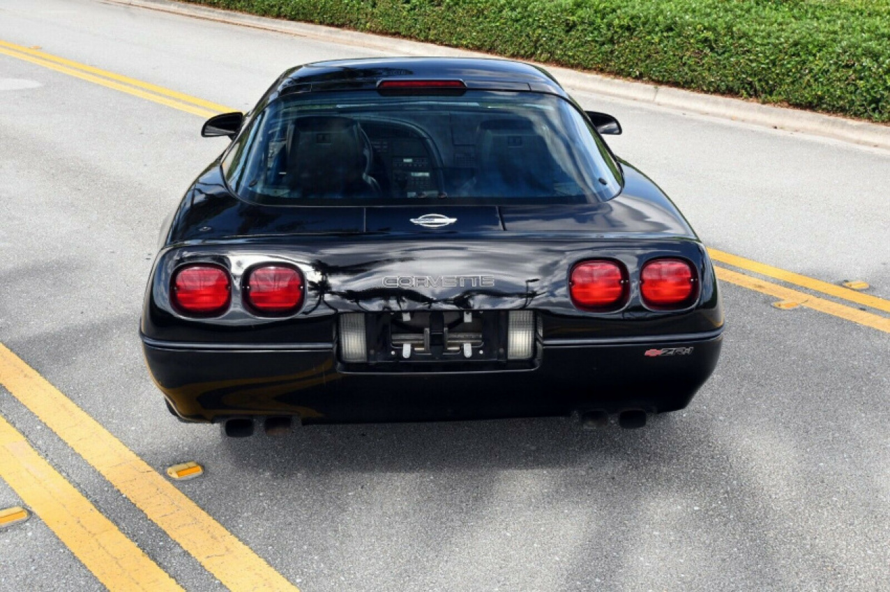 autos, cars, news, chevrolet, classics, corvette, ebay, used cars, prototype 1990 corvette zr-1 with experimental active suspension might be the ultimate c4 and you can buy it