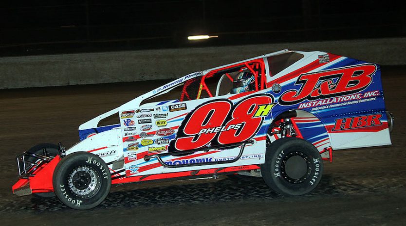 all dirt late models, autos, cars, phelps has a big night at volusia