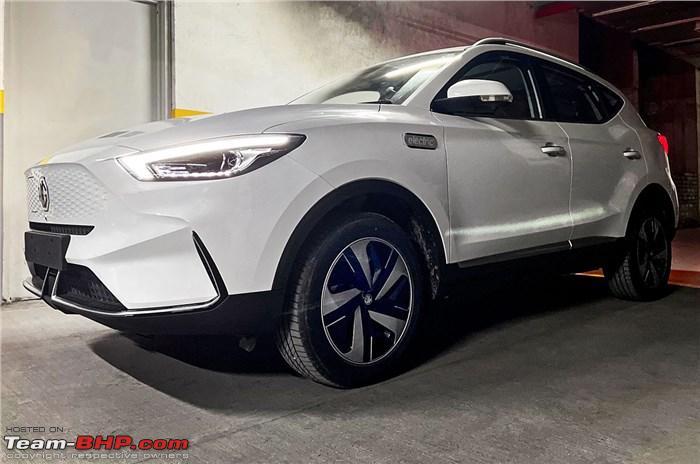 autos, cars, mg, indian, launches & updates, zs ev, mg unveils the zs ev facelift for india