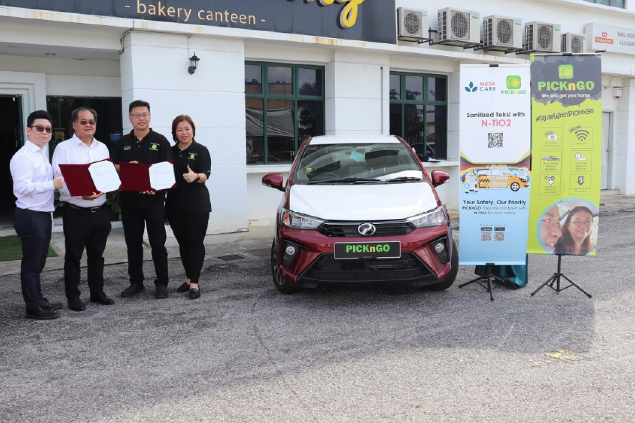 autos, cars, commercial vehicles, automotive, commercial vehicles, malaysia, mudacare, pickngo, taxi, pickngo service teams up with mudacare to sanitise its cars and taxis