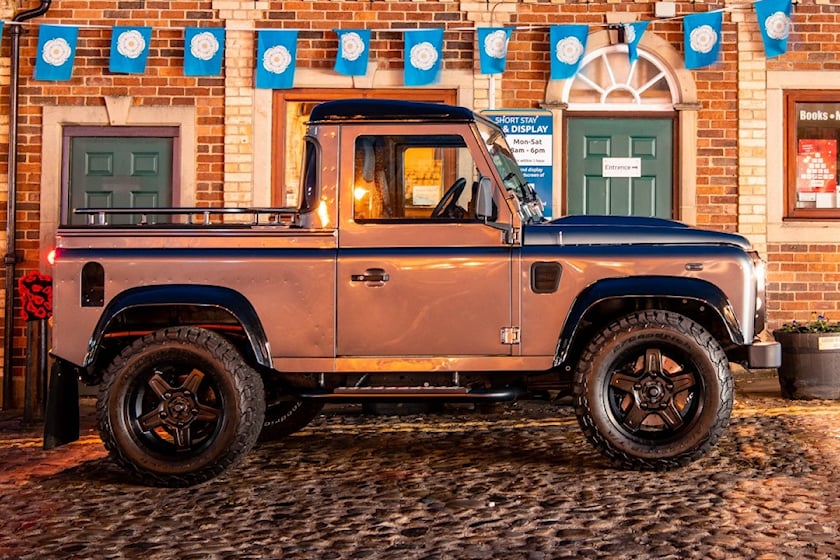 autos, cars, classic cars, land rover, electric vehicles, land rover defender, electric land rover defender blends old and new for $300,000
