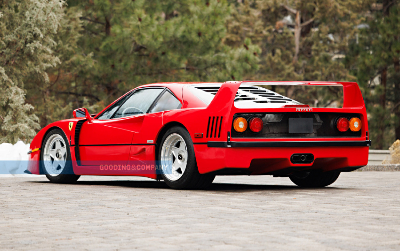 autos, cars, ferrari, news, auction, classics, ferrari f40, this 1991 ferrari f40 may sell for as much as $2.8 million