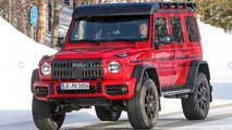 autos, cars, mercedes-benz, mg, mercedes, mercedes-amg g-class 4x4 squared spied revealing nearly entire body