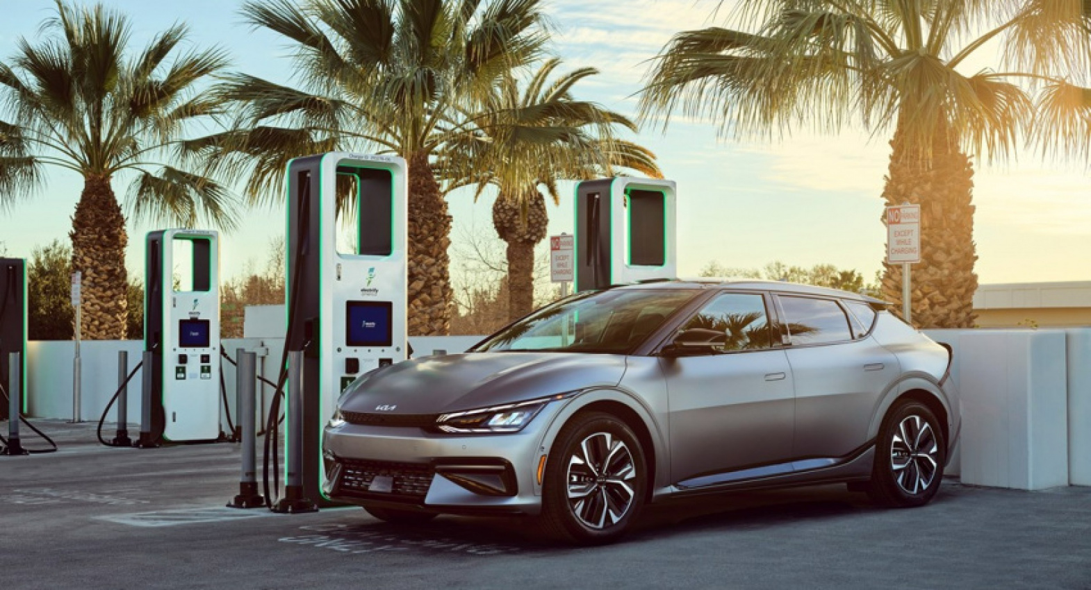 autos, cars, kia, news, electric vehicles, kia ev6, new cars, kia offers ev6 buyers up to around 4,000 miles of free charging on electrify america network