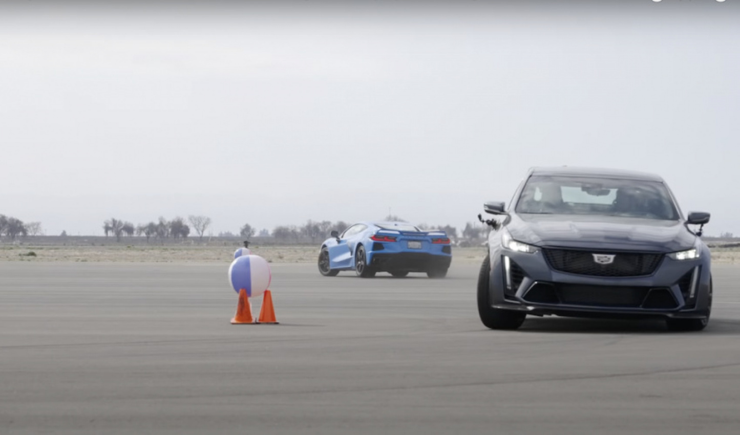 autos, cadillac, cars, chevrolet, chevrolet corvette, corvette, corvette, c8 corvette takes on cadillac ct5-v blackwing in unique new drag race