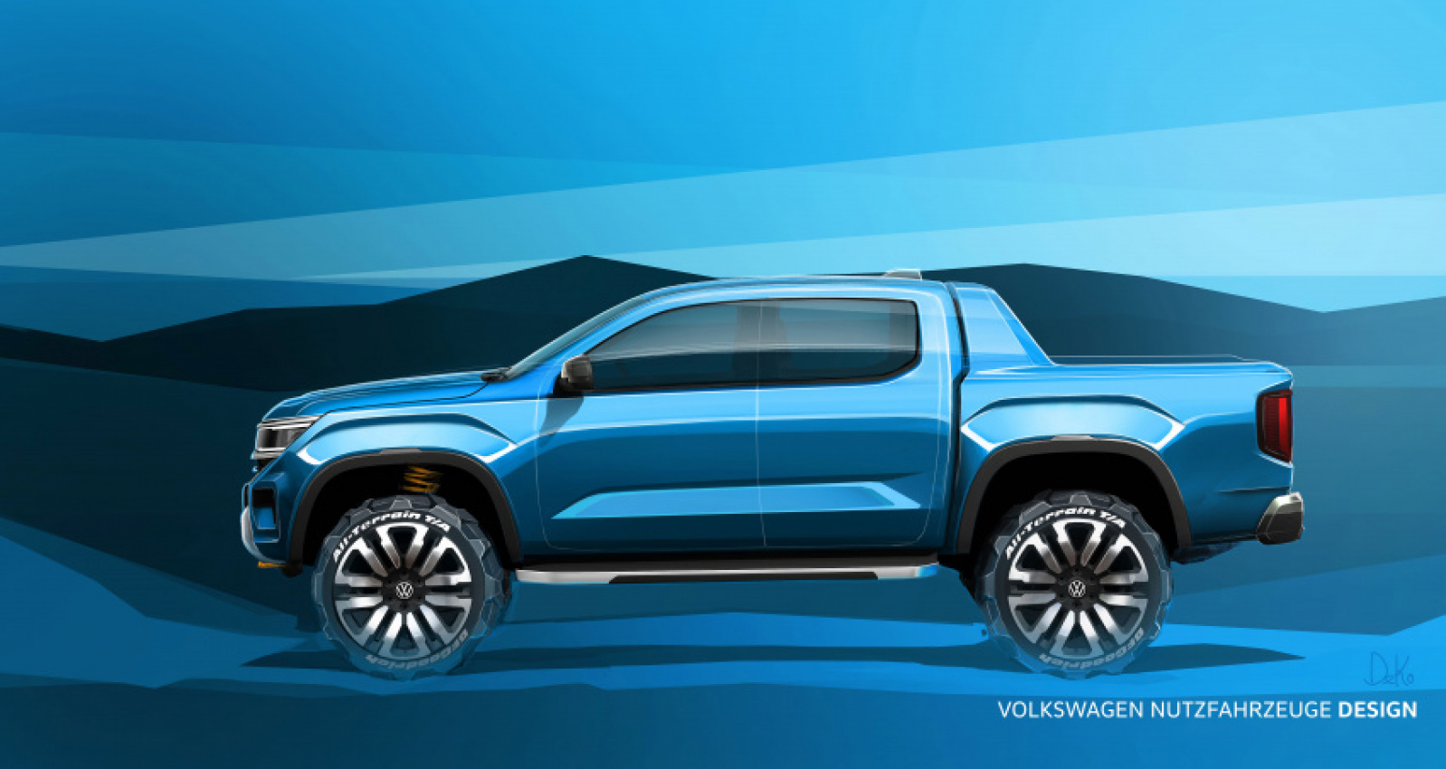 autos, cars, volkswagen, car news, car price, cars on sale, electric vehicle, manufacturer news, volkswagen releases first ‘near-production’ sketches of the new amarok pick-up truck