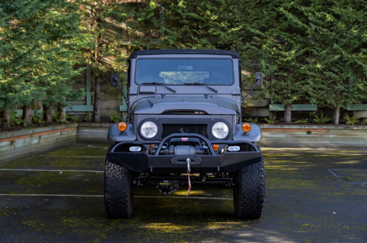 autos, cars, news, toyota, auction, classics, land cruiser, restomod, toyota land cruiser, used cars, this 1962 toyota fj40 land cruiser by icon is dripping with old-school appeal