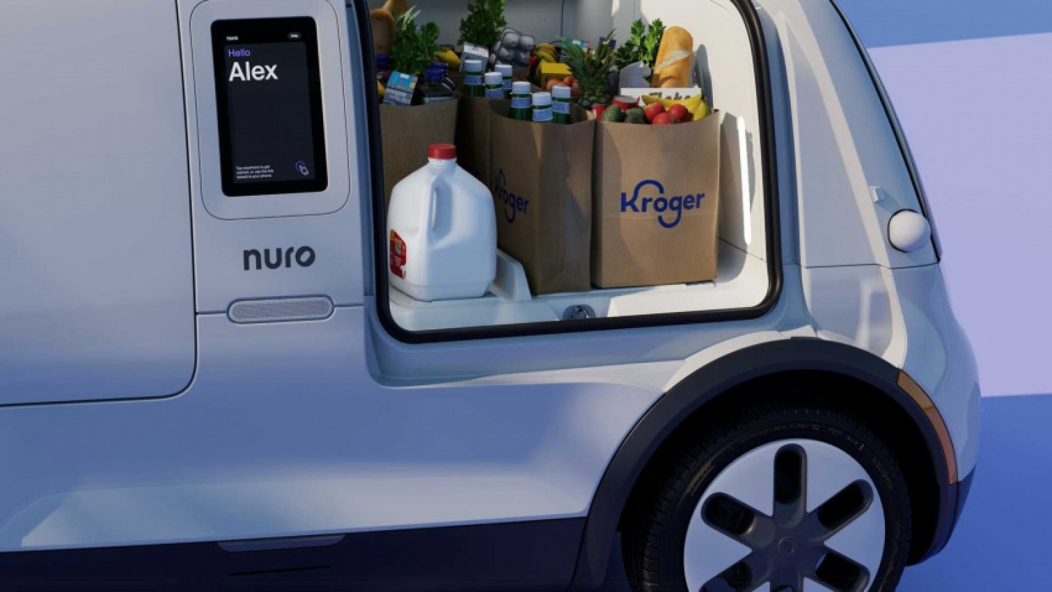 autos, cars, automotive industry, car, cars, driven, driven nz, electric cars, motoring, new zealand, news, nz, self driving cars, tech, technology, this self-driving delivery vehicle has airbags on outside, this self-driving delivery vehicle has airbags on the outside