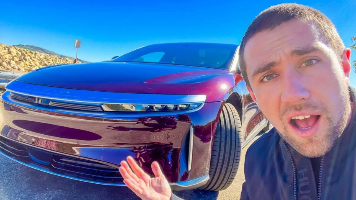 autos, cars, evs, lucid, owner loves his lucid air even after its steering failed