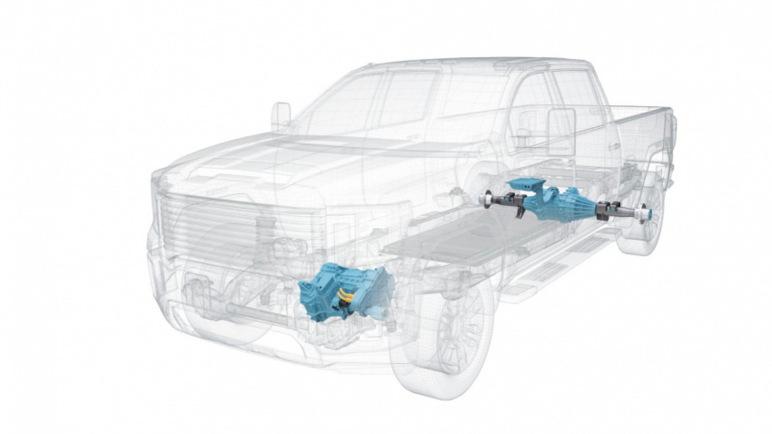 autos, cars, car tech, electric cars, magna, pickup trucks, magna developed a drop-in electric powertrain for heavy-duty pickup trucks