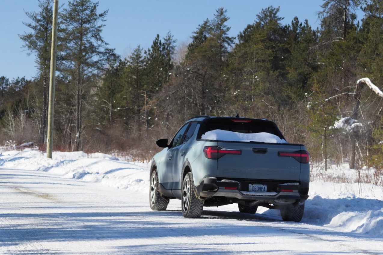 autos, cars, ford, hyundai, reviews, hyundai santa cruz, winter tested: 2022 ford maverick vs hyundai santa cruz