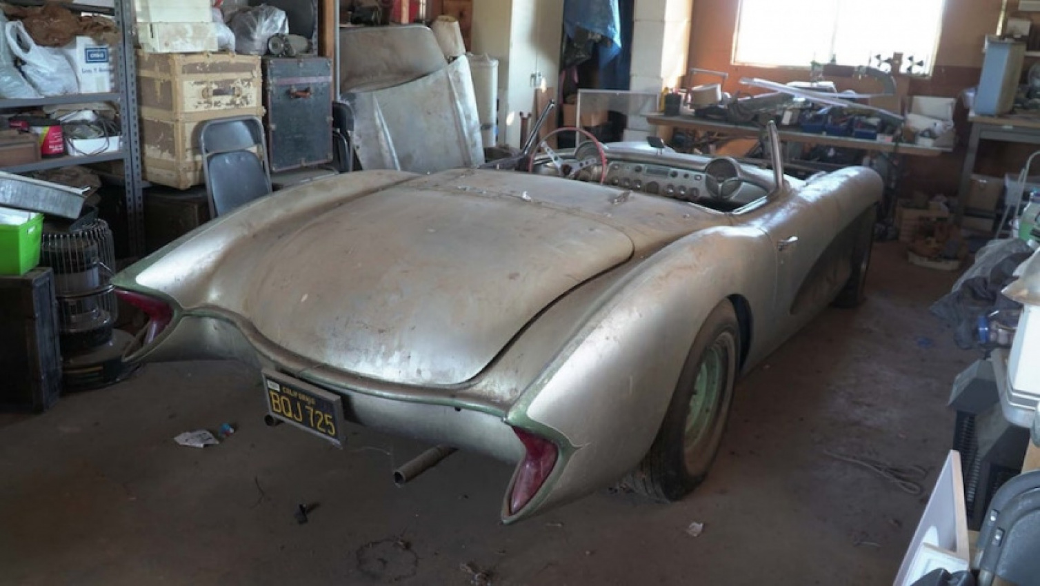 autos, cars, chevrolet, chevrolet corvette, corvette, corvette, famous custom 1957 corvette rediscovered after 62 years