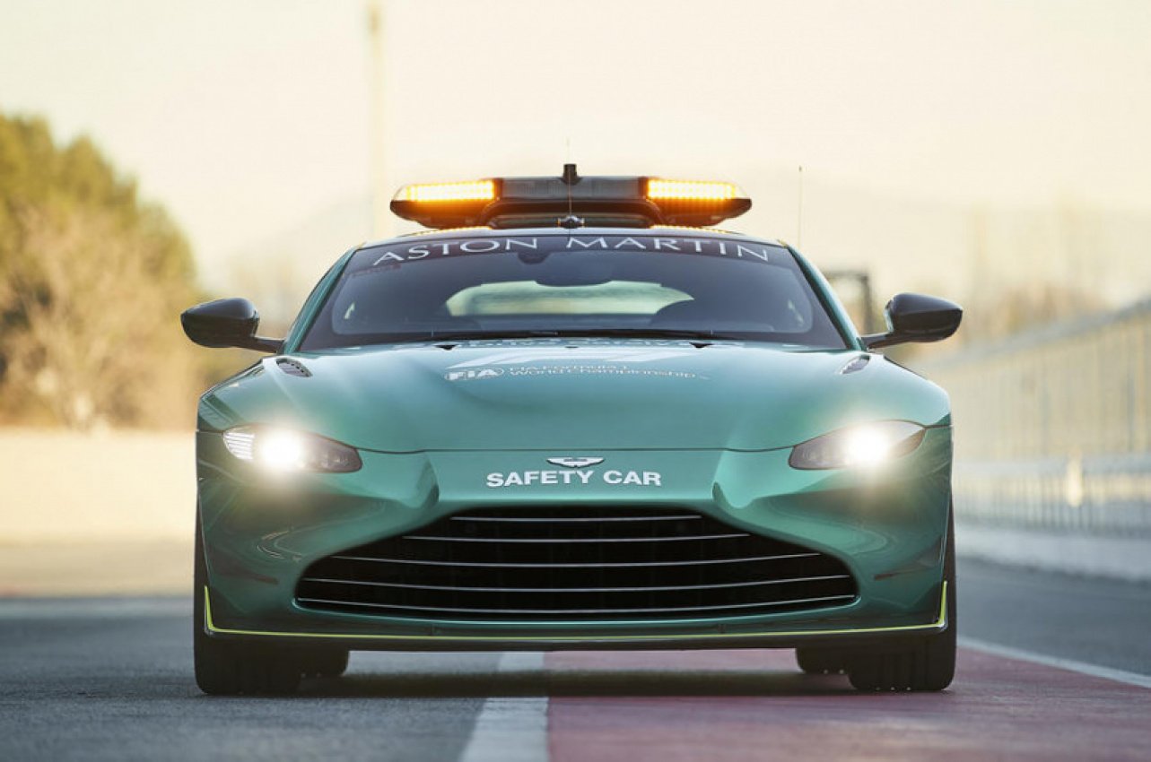 aston martin, autos, cars, electric vehicle, car news, motorsport, aston martin vantage and dbx return as official f1 safety cars