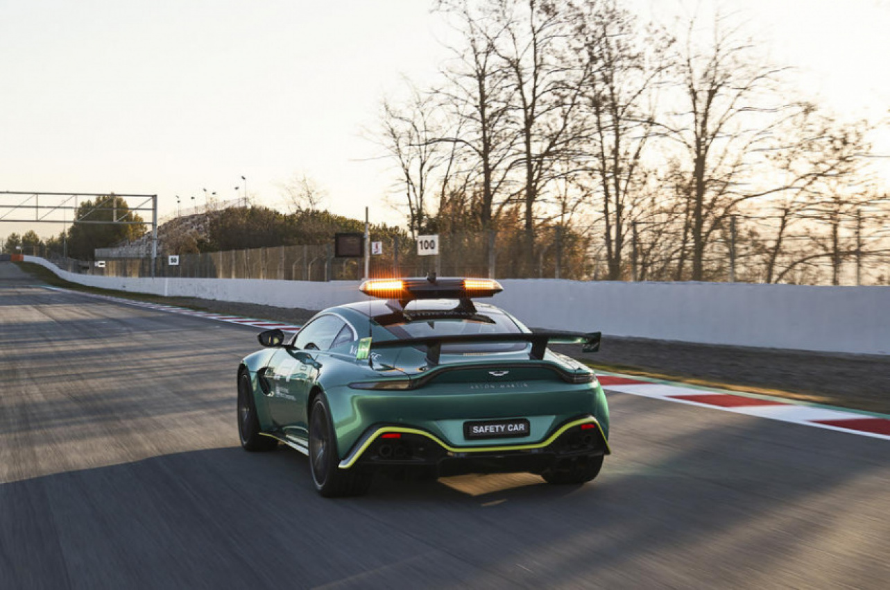 aston martin, autos, cars, electric vehicle, car news, motorsport, aston martin vantage and dbx return as official f1 safety cars