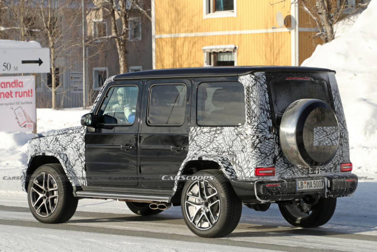 autos, cars, mercedes-benz, mg, news, mercedes, mercedes g-class, mercedes scoops, mercedes-amg, scoops, facelifted mercedes-amg g63 spotted testing again and with no hybrid stickers in sight