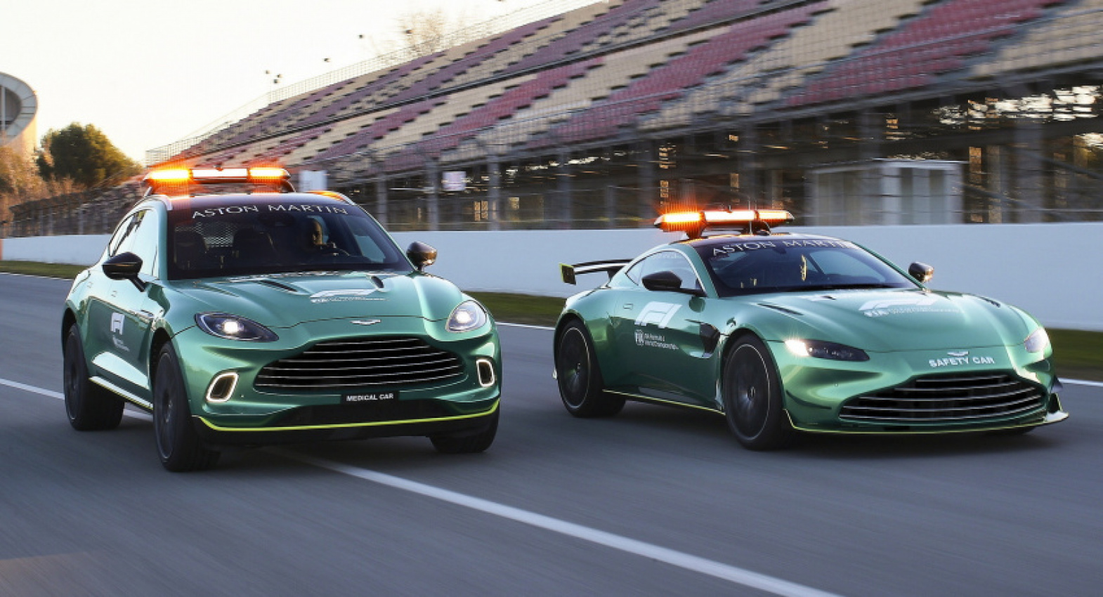 aston martin, autos, cars, news, aston martin dbx, aston martin vantage, motorsports, aston martin will supply f1 safety and medical cars for 12 grands prix in 2022